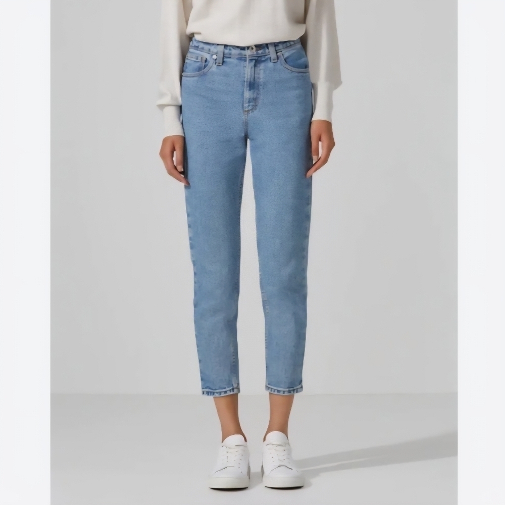 Frank And Oak Stevie Tapered Leg Cropped Jeans Size 27